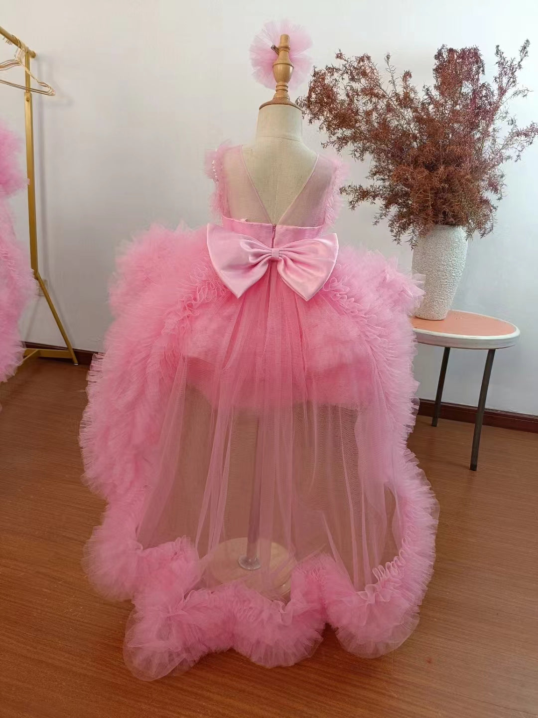 Roycebridal Elegant Green Pearls Flower Girl Dress Princess Baby Kids Wedding Birthday First Communion Party Gown 2025 J301