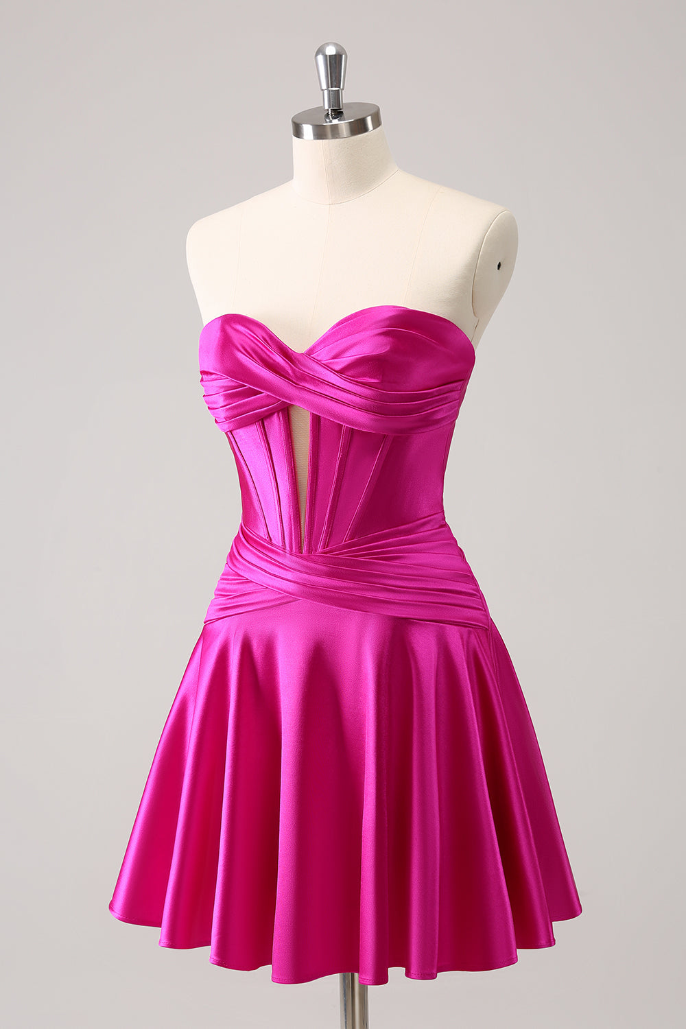 Cute Burgundy A Line Sweetheart Criss Cross Corset Homecoming Dress with Ruffles