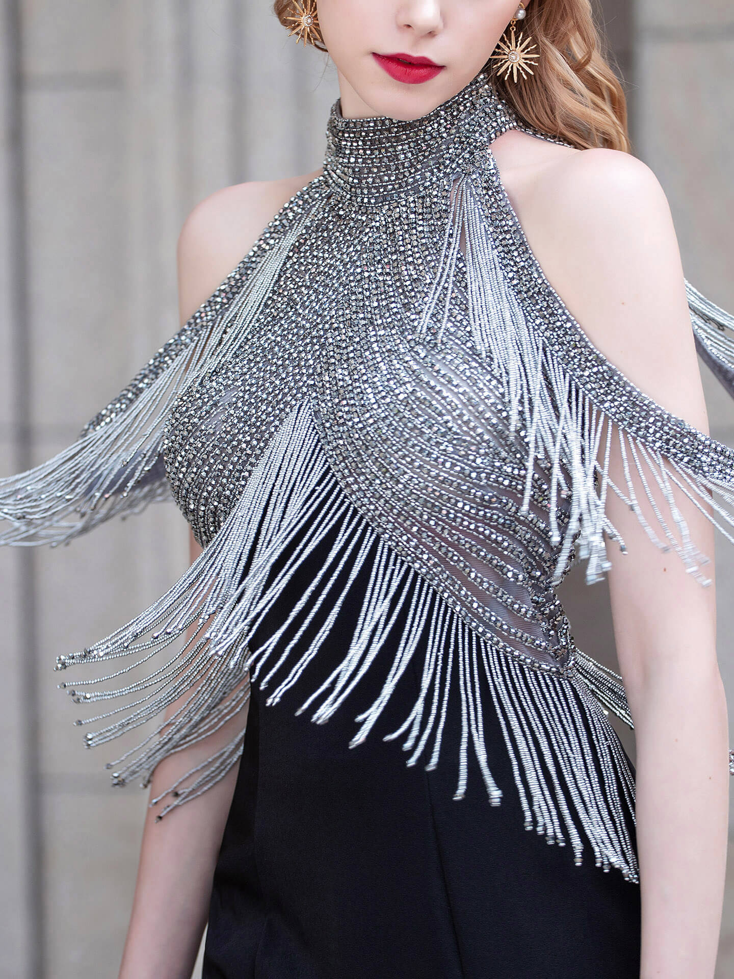 Roycebridal Meerjungfrau Luxuriöse Mode Formale Abendkleider Ärmellos Bodenlang