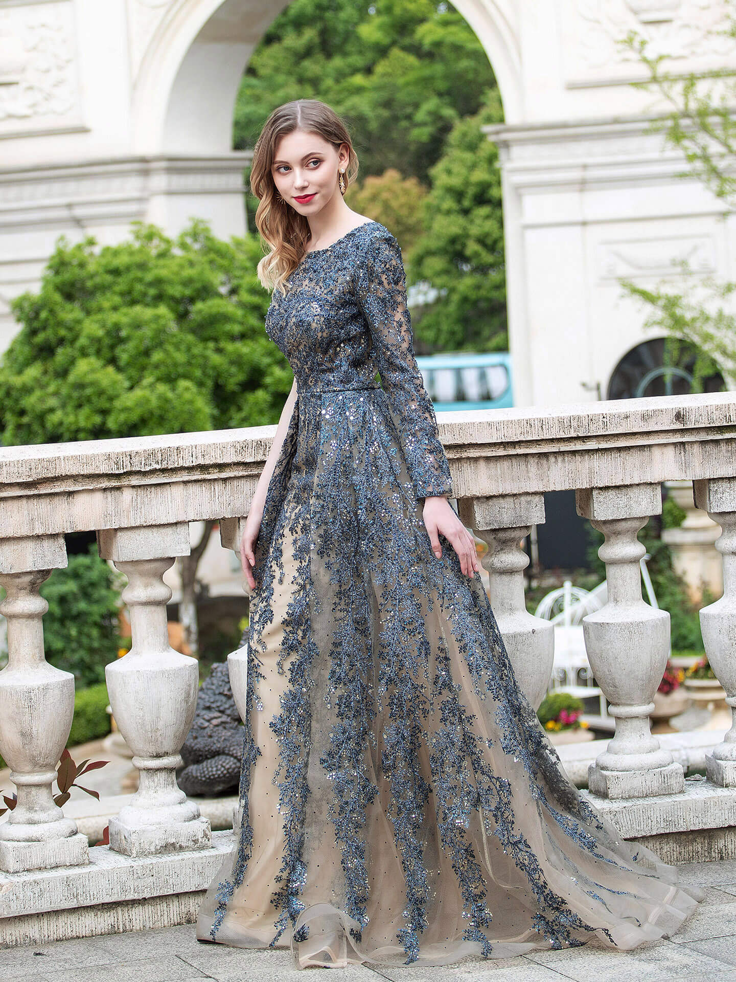 Roycebridal A-Linie Mode Formale Abendkleider Asymmetrische Eine Schulter Ärmellos Bodenlang