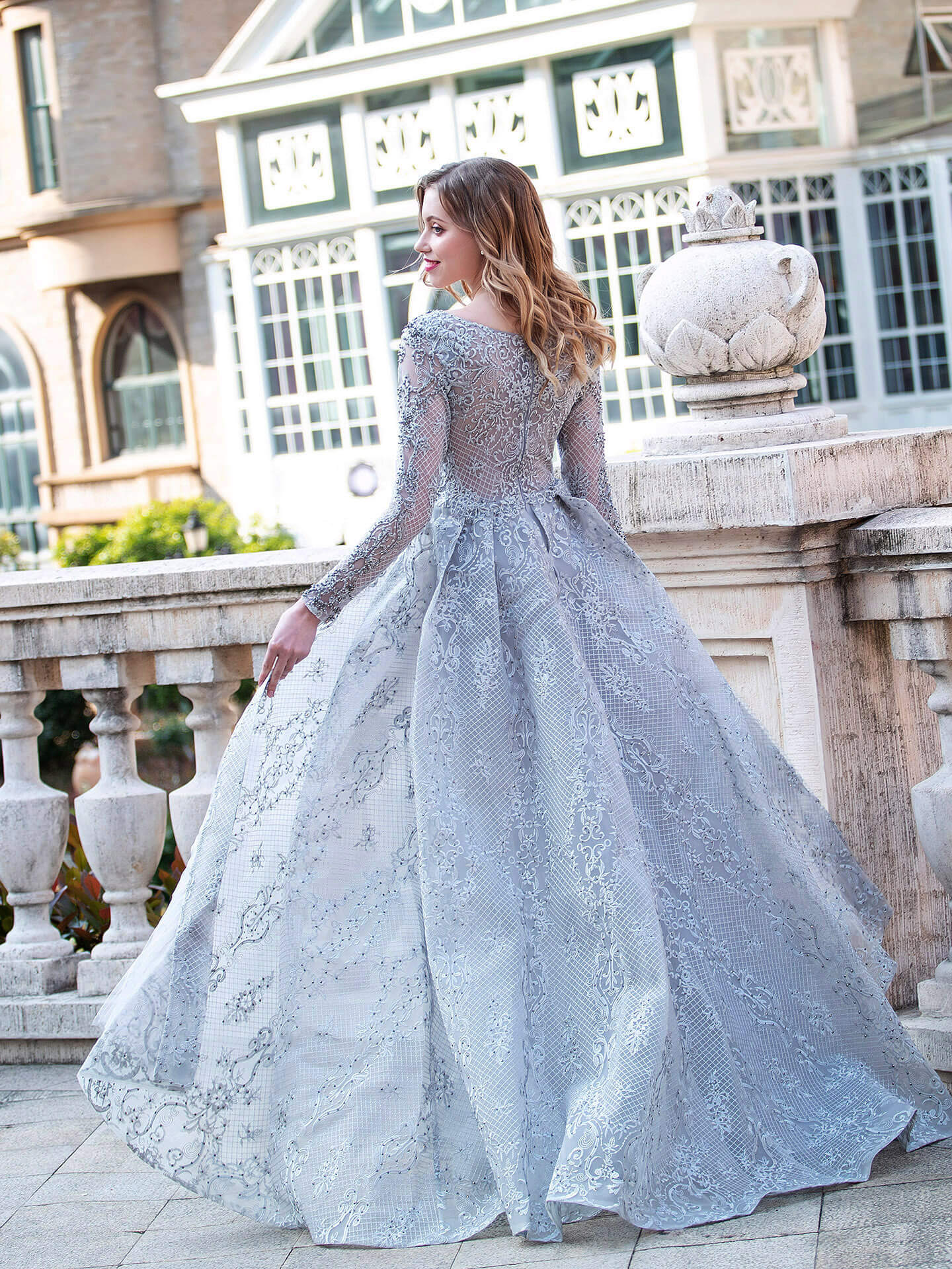 Roycebridal Roycebridal Meerjungfrau/Trompete Mode Formelle Abendkleider Langarm Bodenlangen Ballkleider