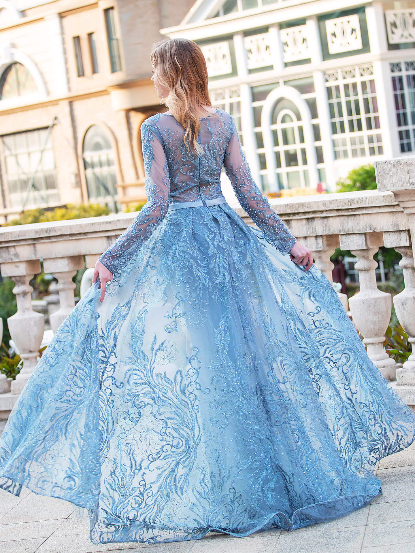 Roycebridal Roycebridal Meerjungfrau/Trompete Mode Formelle Abendkleider Langarm Bodenlangen Ballkleider