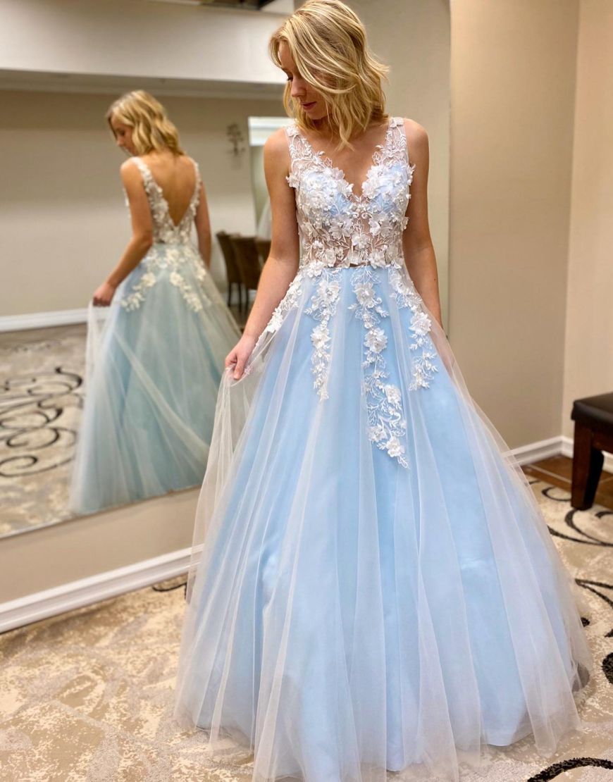 Roycebridal Jemma | Robe de soirée trapèze longue avec appliqués