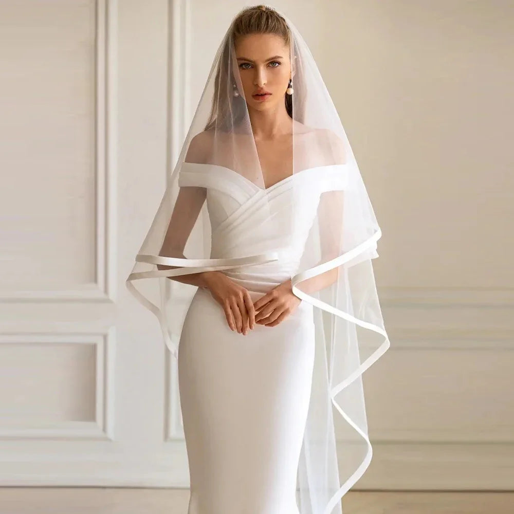 Roycebridal Off Schulter Weiche Satin Meerjungfrau Brautkleider Gericht Zug Brautkleider vestido de casamento