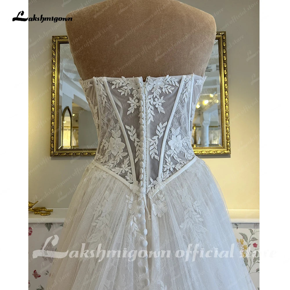 Roycebridal Roycebridal A-Linie Brautkleider für Frauen Schatz Elegante Brautkleider Spitze Lange Sexy Kleider robes de soirée mariage