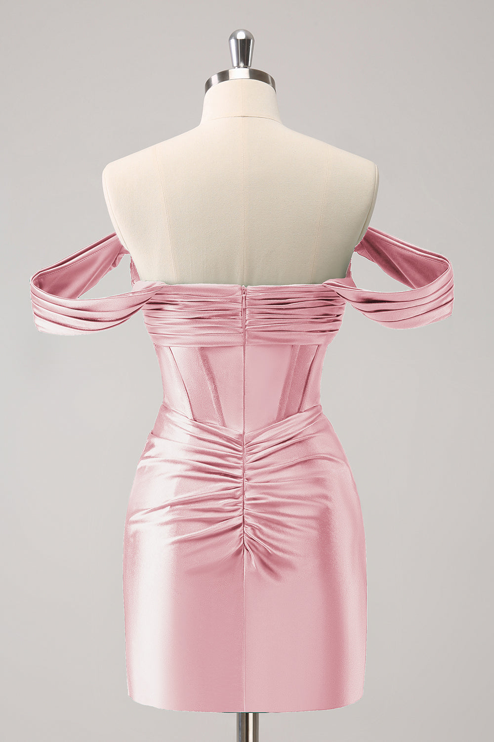 Stylish Fuchsia Bodycon Off The Shoulder Hollow Out Corset Short Homecoming Dress