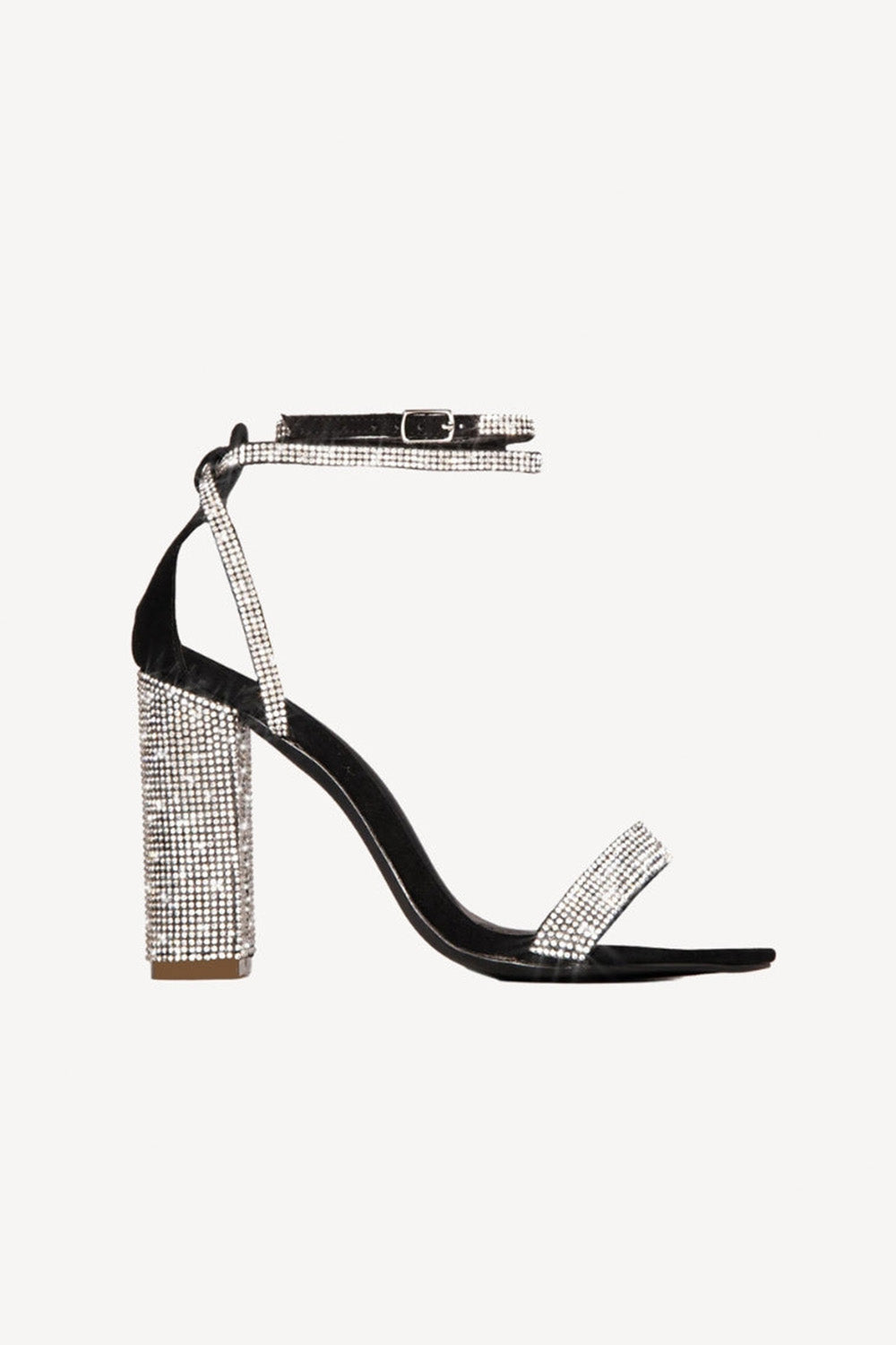 Sexy High Heel Sandalen mit Strasssteinen und einer Schnalle
