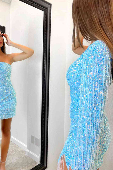 Winona | Robe fourreau à manches longues et paillettes