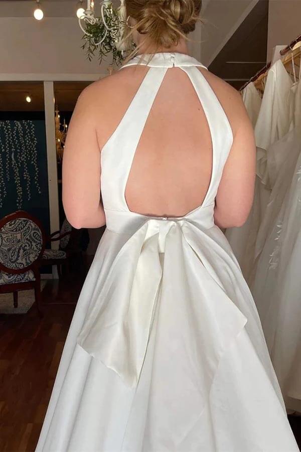 Satin wedding dresses | ivory wedding dresses | vintage wedding dress | musebridals.com