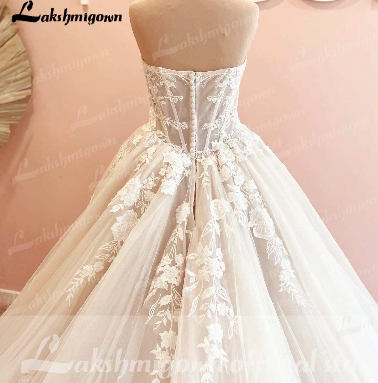 Roycebridal Luxurious Court Train Wedding Dress 2025 Vestido Civil Tulle Wedding Dresses Sleeveless Lace Bodice Bridal Gown Robe de mariee
