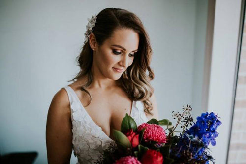 Robe de mariée sirène Roycebridal, magnifique illusion, col en V, sans manches, en dentelle, longueur au sol, MW444