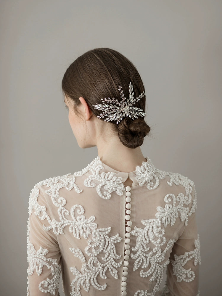 Roycebridal Braut-Kopfschmuck, exquisiter Baumzweig, Pferdeauge, Diamant, Braut-Haarnadelform, Make-up-Tablett, Haar-Accessoires