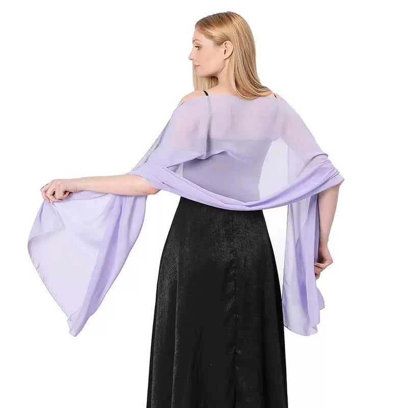 Roycebridal Jacken & Wraps Reine Farbe Chiffon Abend Schal Braut Brautjungfer Hochzeit Kleid Mit Cheongsam Party Schal Weibliche