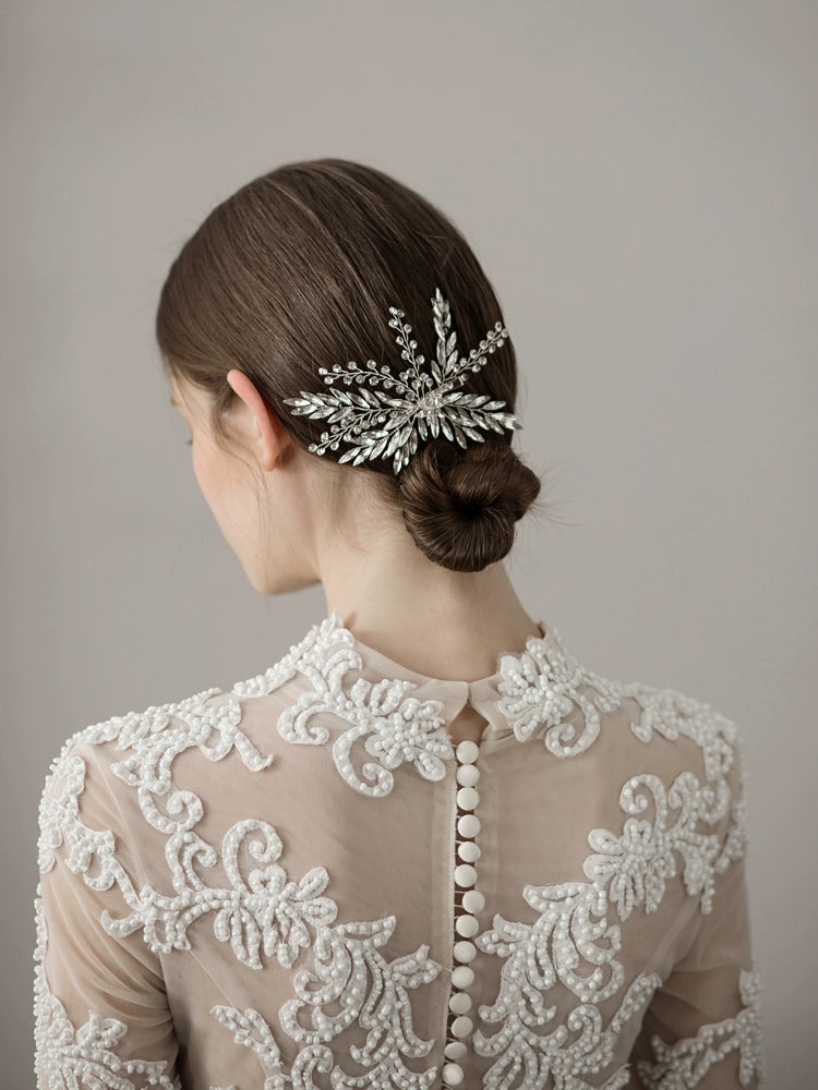 Roycebridal Braut-Kopfschmuck, exquisiter Baumzweig, Pferdeauge, Diamant, Braut-Haarnadelform, Make-up-Tablett, Haar-Accessoires