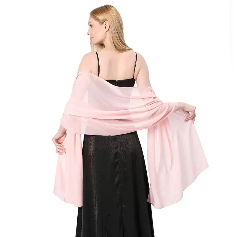 Roycebridal Jacken & Wraps Reine Farbe Chiffon Abend Schal Braut Brautjungfer Hochzeit Kleid Mit Cheongsam Party Schal Weibliche