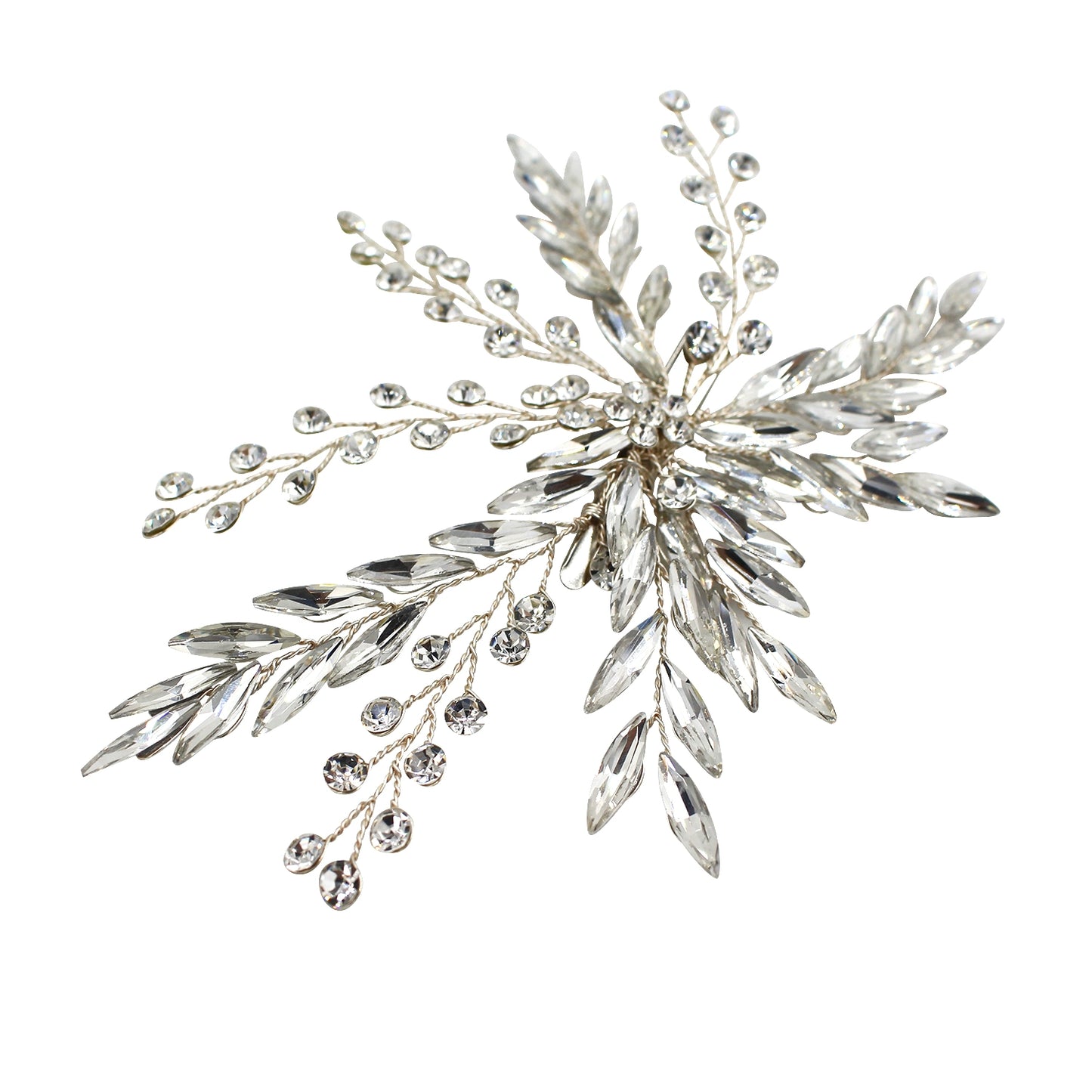 Roycebridal Braut-Kopfschmuck, exquisiter Baumzweig, Pferdeauge, Diamant, Braut-Haarnadelform, Make-up-Tablett, Haar-Accessoires