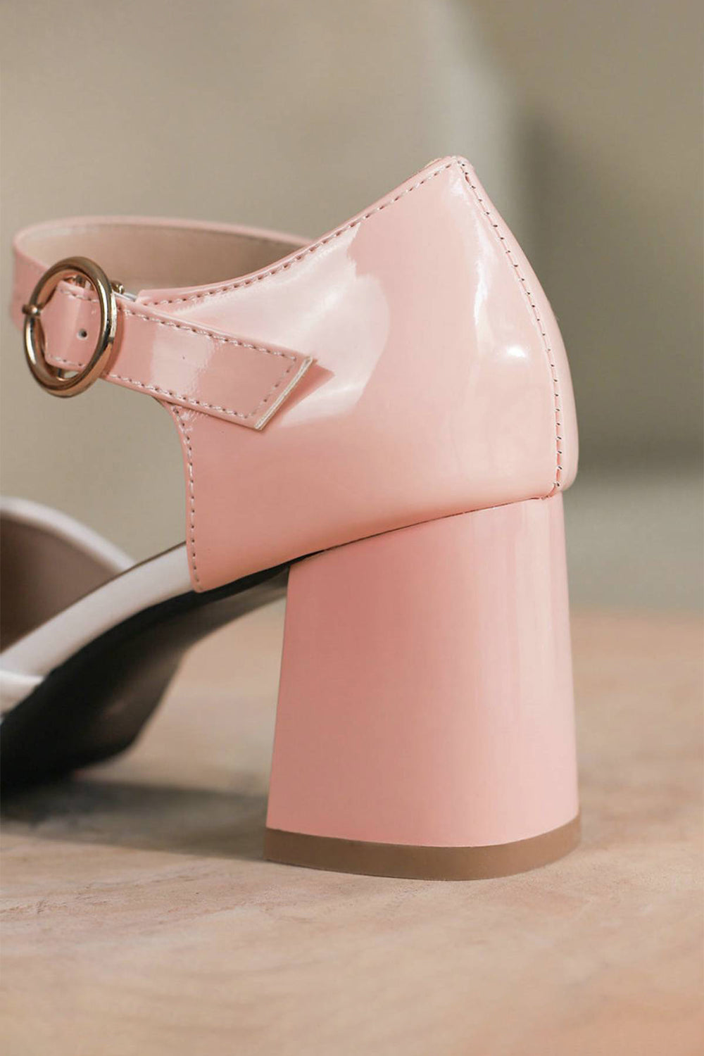 Roycebridal Retro Ankle Strap High Heels Shoes