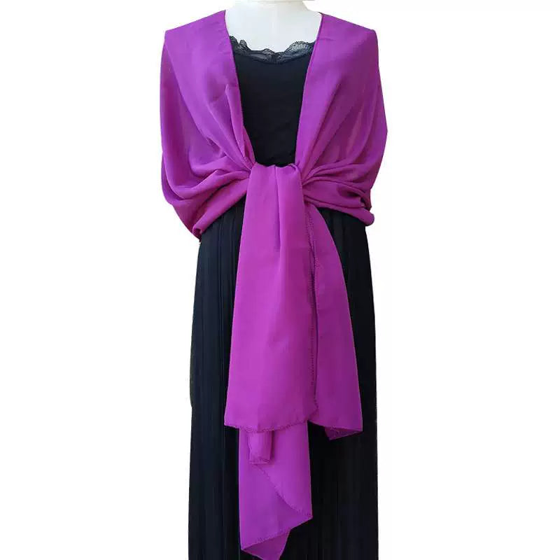 Roycebridal Jacken & Wraps Reine Farbe Chiffon Abend Schal Braut Brautjungfer Hochzeit Kleid Mit Cheongsam Party Schal Weibliche