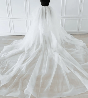 Roycebridal traîne amovible queue blanche amovible