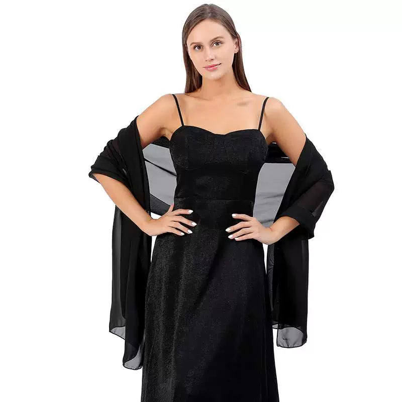 Roycebridal Jacken & Wraps Reine Farbe Chiffon Abend Schal Braut Brautjungfer Hochzeit Kleid Mit Cheongsam Party Schal Weibliche