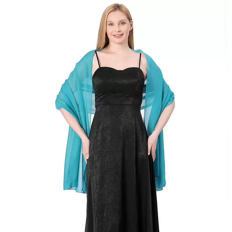 Roycebridal Jacken & Wraps Reine Farbe Chiffon Abend Schal Braut Brautjungfer Hochzeit Kleid Mit Cheongsam Party Schal Weibliche