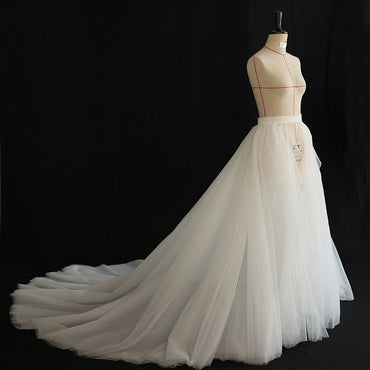 Roycebridal Traine détachable Maille traînante multicouche amovible