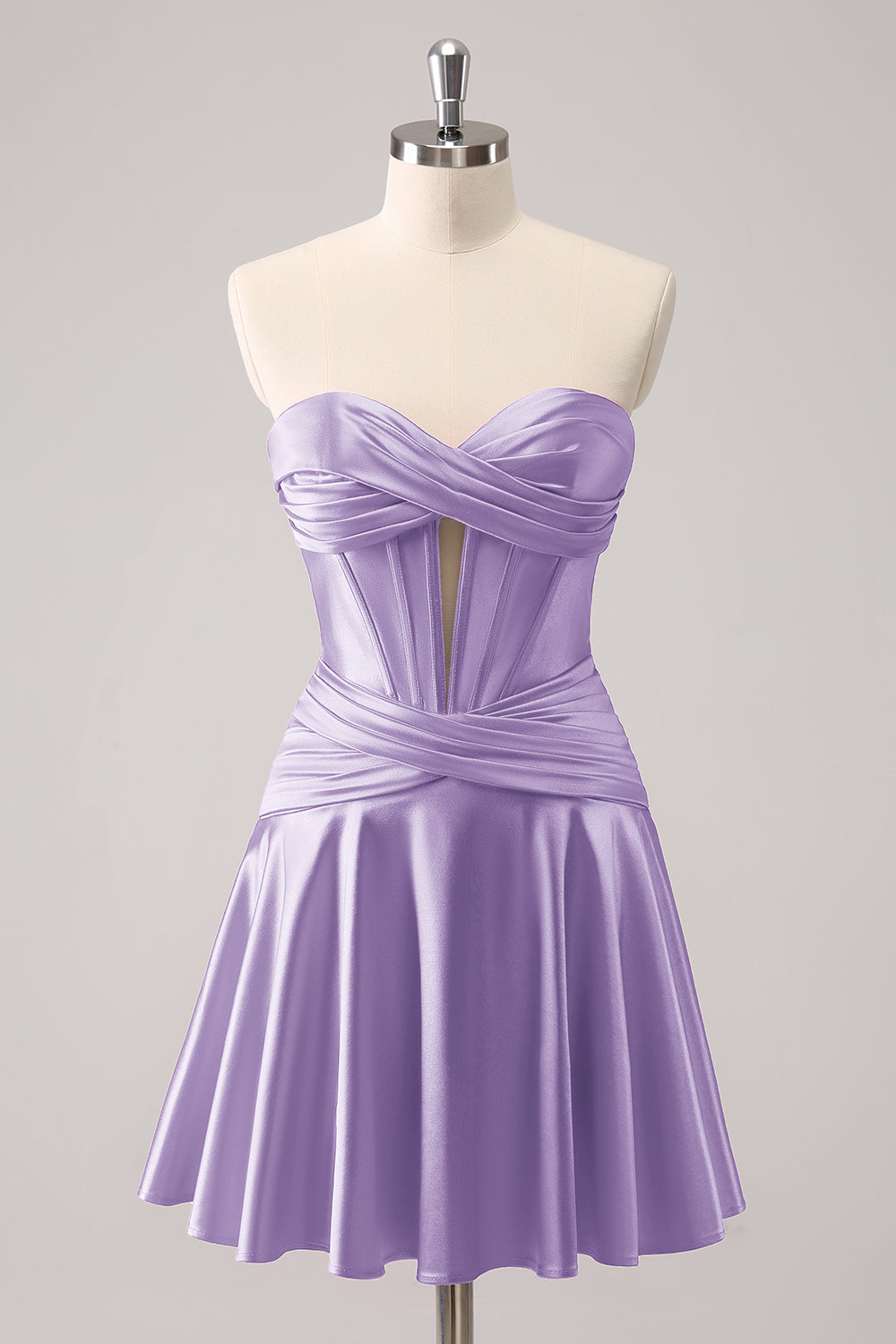 Cute Burgundy A Line Sweetheart Criss Cross Corset Homecoming Dress with Ruffles