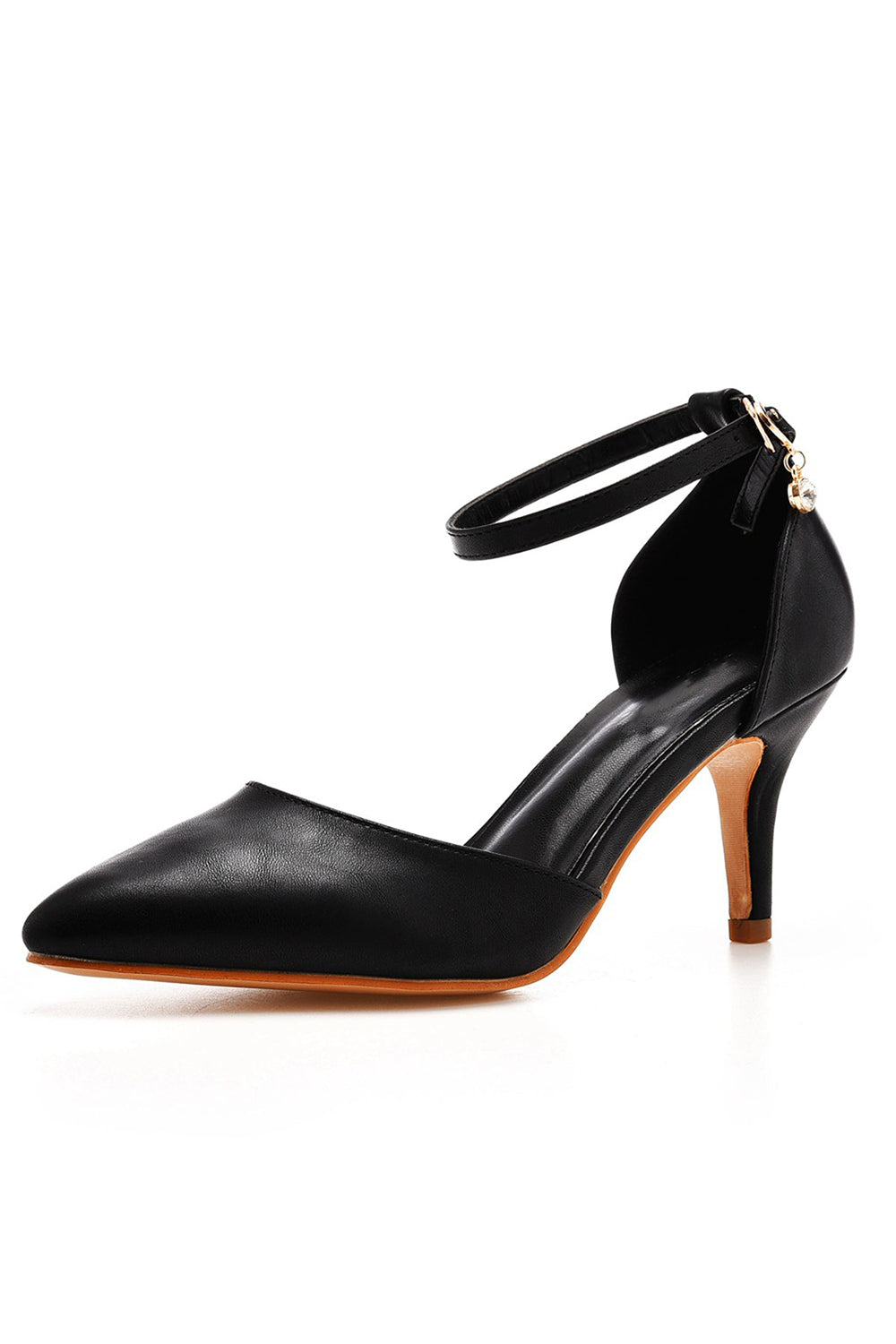 Roycebridal Women's Wedding Shoes Pointed Toe Ankle Strap Stiletto Heels