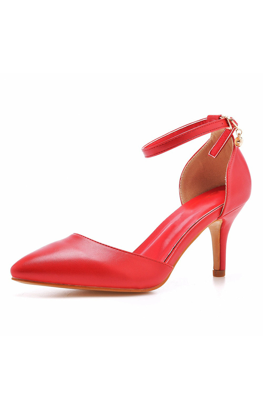 Roycebridal Women's Wedding Shoes Pointed Toe Ankle Strap Stiletto Heels