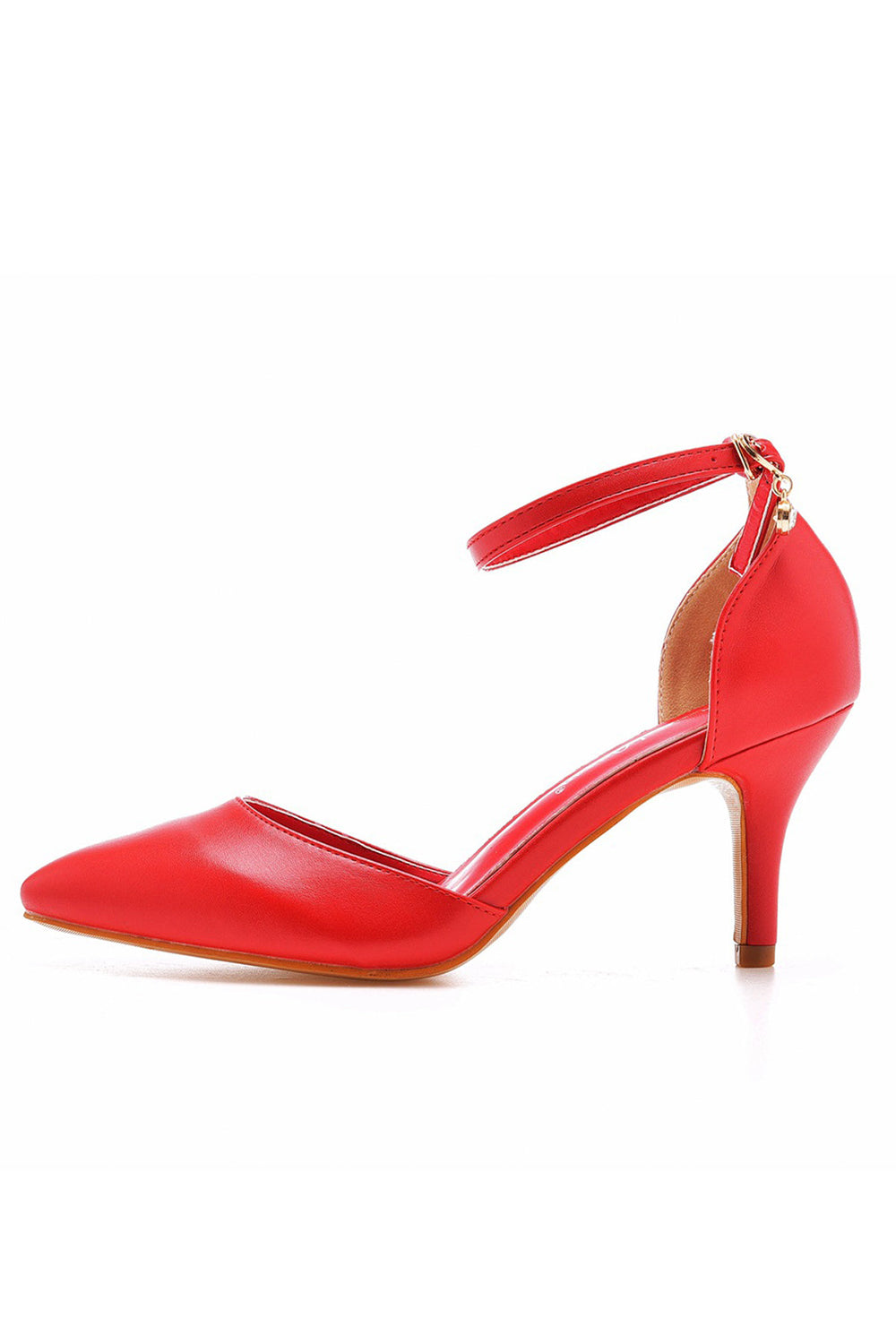 Roycebridal Women's Wedding Shoes Pointed Toe Ankle Strap Stiletto Heels