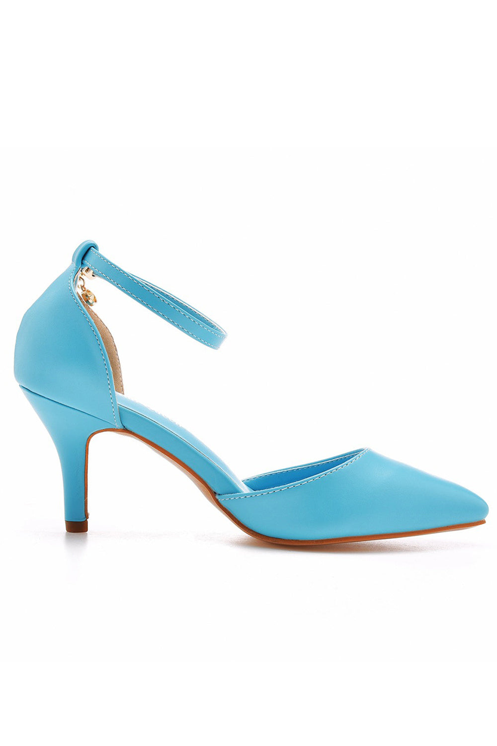 Roycebridal Women's Wedding Shoes Pointed Toe Ankle Strap Stiletto Heels