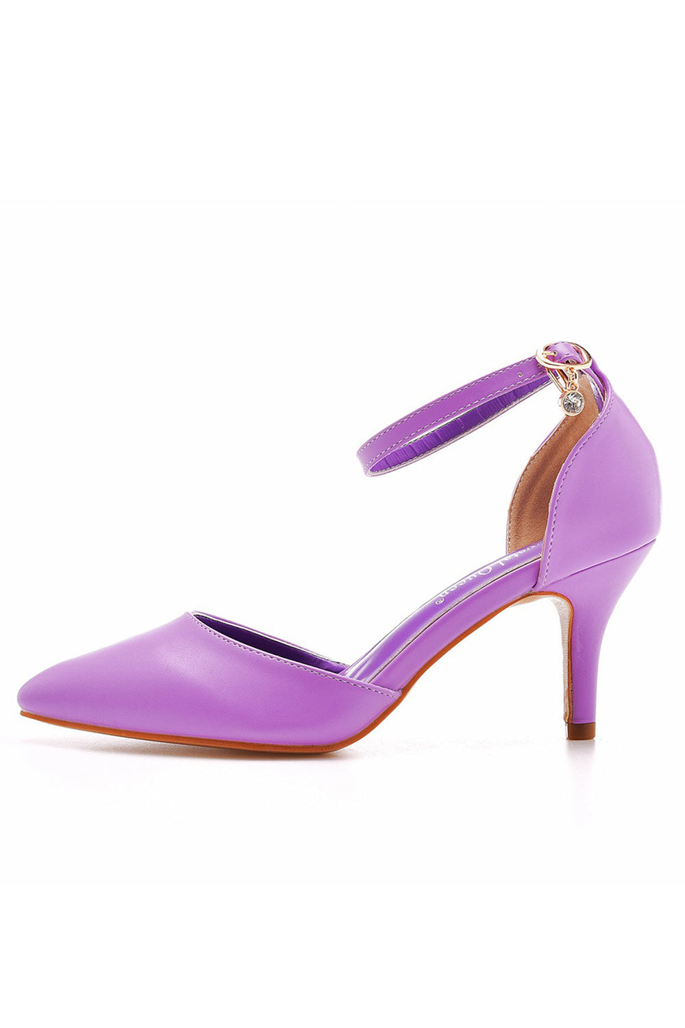 Roycebridal Women's Wedding Shoes Pointed Toe Ankle Strap Stiletto Heels