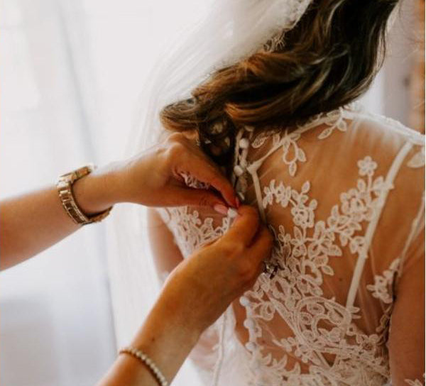 Rustic Bohemian Lace Illusion Neckline Long Sleeves Wedding Dresses, MW547 | cheap lace wedding dress | ivory wedding dress | long sleeves boho wedding dress | bridal gowns | www.musebridals.com