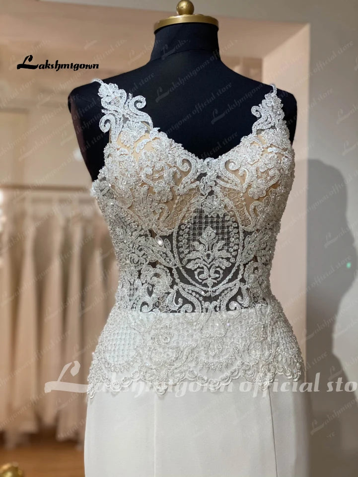 Roycebridal Roycebridal Bridal Lace Mermaid Wedding Dresses Off Shoulder Vestidos Novia Crepe Boho Wedding Gowns 2025 New Designer