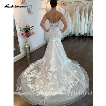 Roycebridal Weg Von der Schulter Meerjungfrau Spitze Brautkleider Boho Stil Vestidos De Novia 2025 Nuevos Sexy Brautkleider