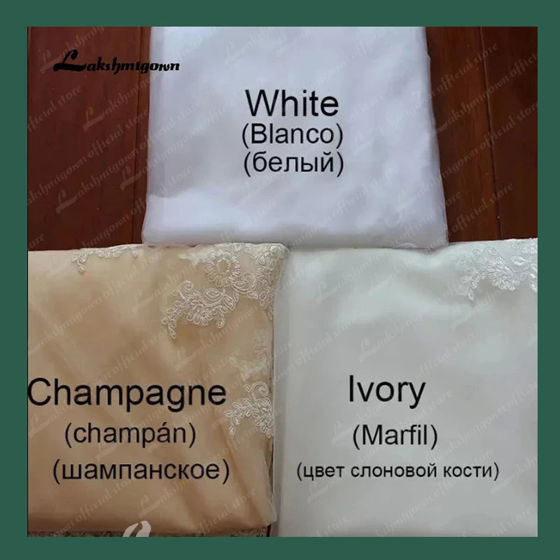 Roycebridal U-Ausschnitt Meerjungfrau Brautkleider Frauen Spaghettiträger Satin Brautkleider Elfenbein Brautkleid