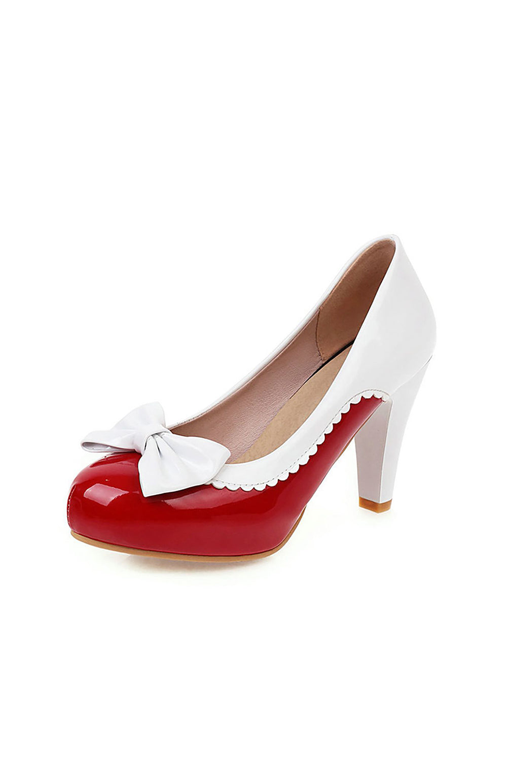 Roycebridal Retro-Schuhe mit Schleife und hohen Absätzen