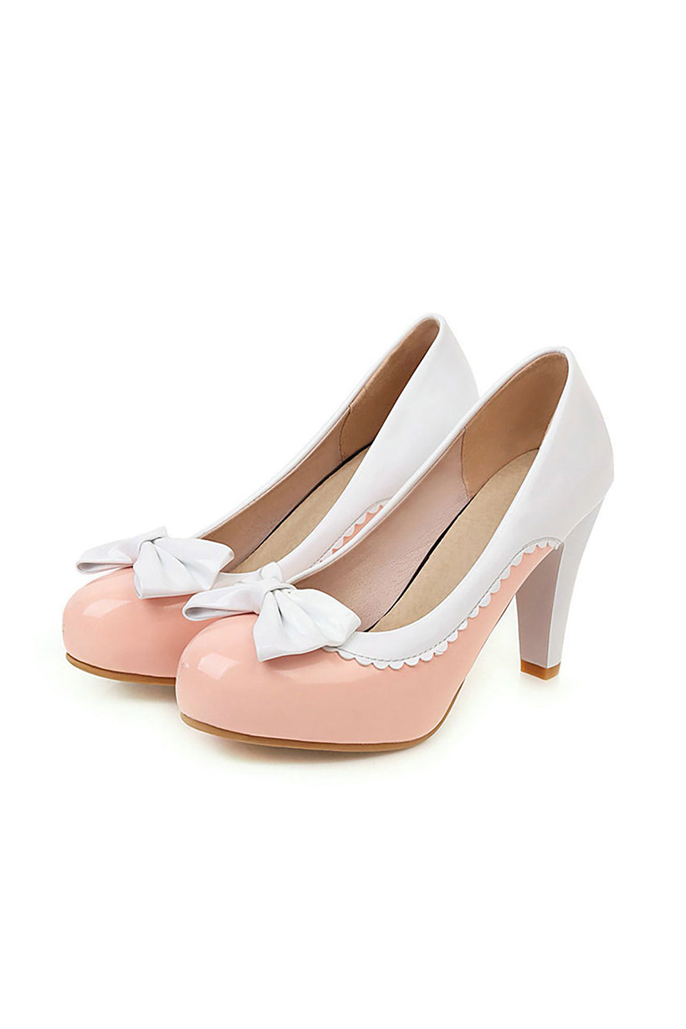 Roycebridal Retro-Schuhe mit Schleife und hohen Absätzen