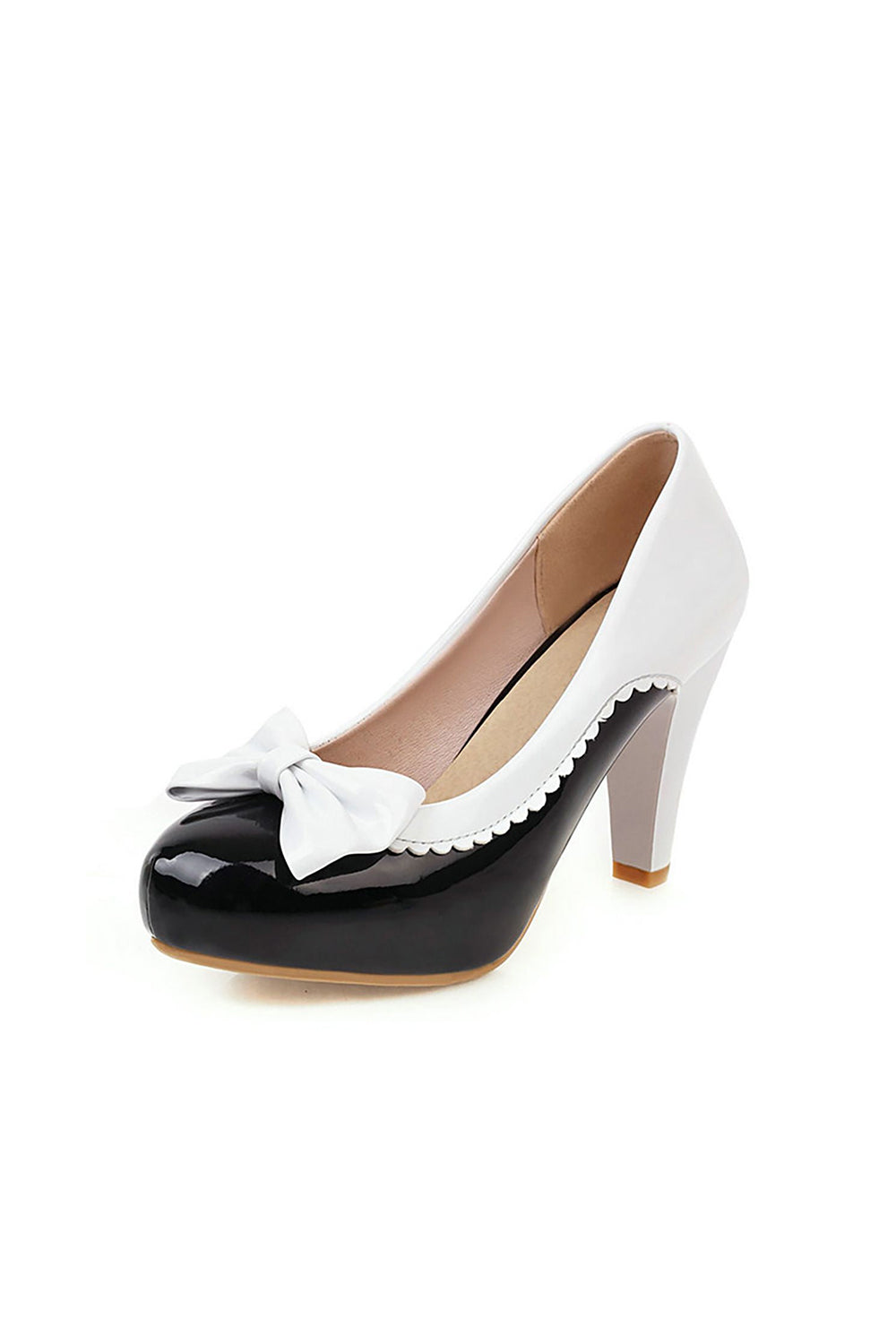 Roycebridal Retro-Schuhe mit Schleife und hohen Absätzen