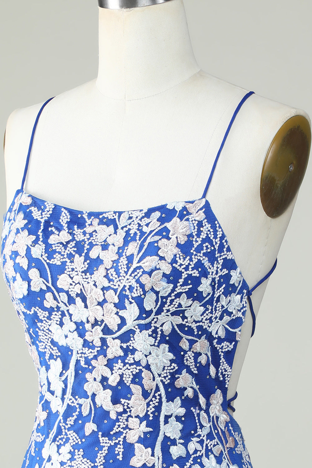 Dark Green Bodycon Spaghetti Straps Homecoming Dress With Appliques