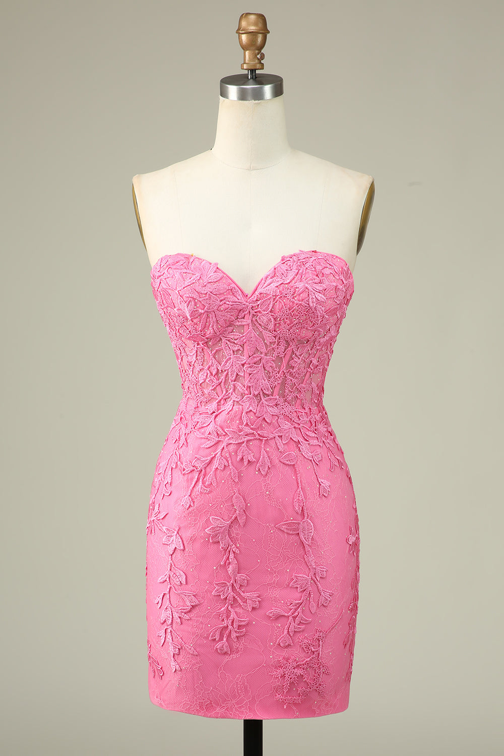 Purple Sweetheart Corset Beaded Tight Short Homecoming Dress with Appliques