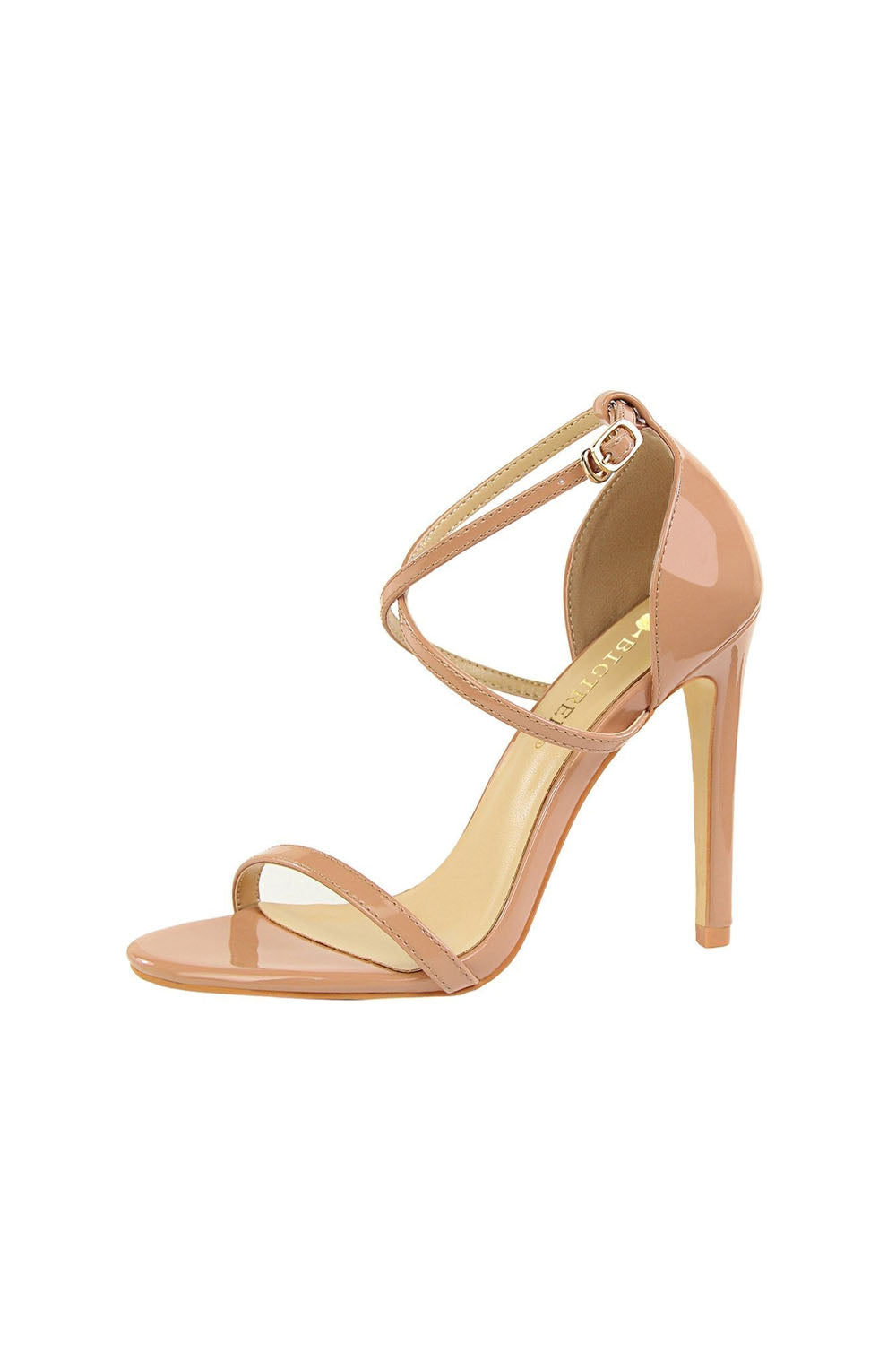 Schwarze Stiletto-Sandalen