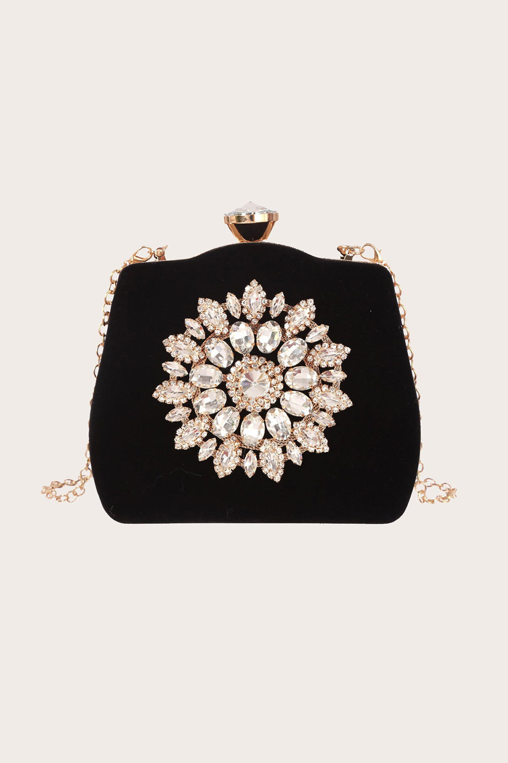 Roycebridal – Schwarze Handtasche mit Perlenbesatz
