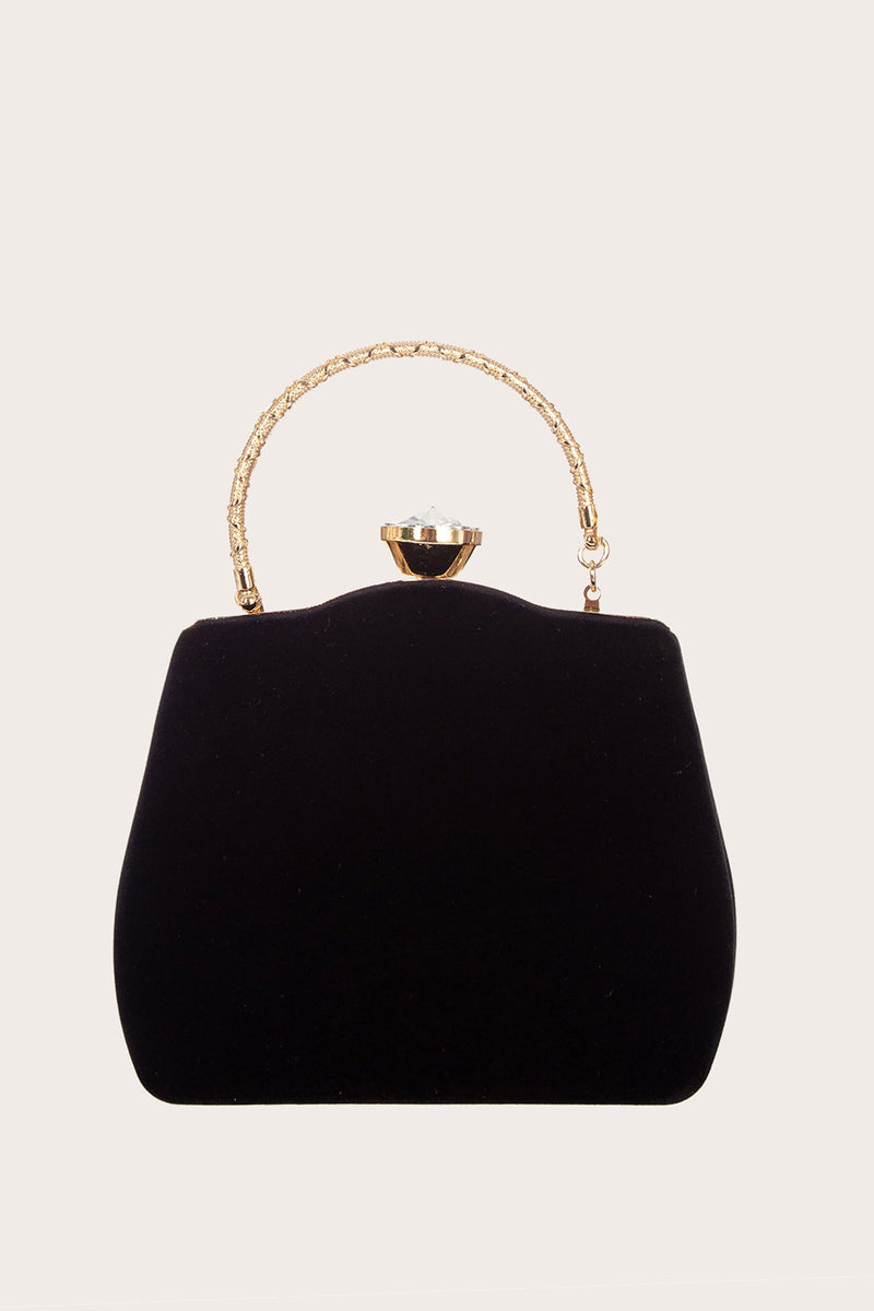 Roycebridal – Schwarze Handtasche mit Perlenbesatz