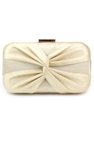 Klassische Clutch mit seidenartigem Verschluss