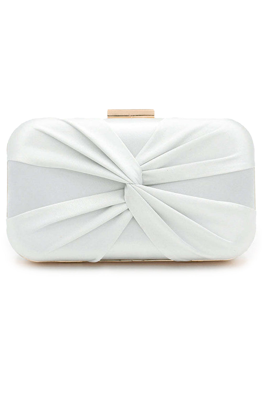 Klassische Clutch mit seidenartigem Verschluss