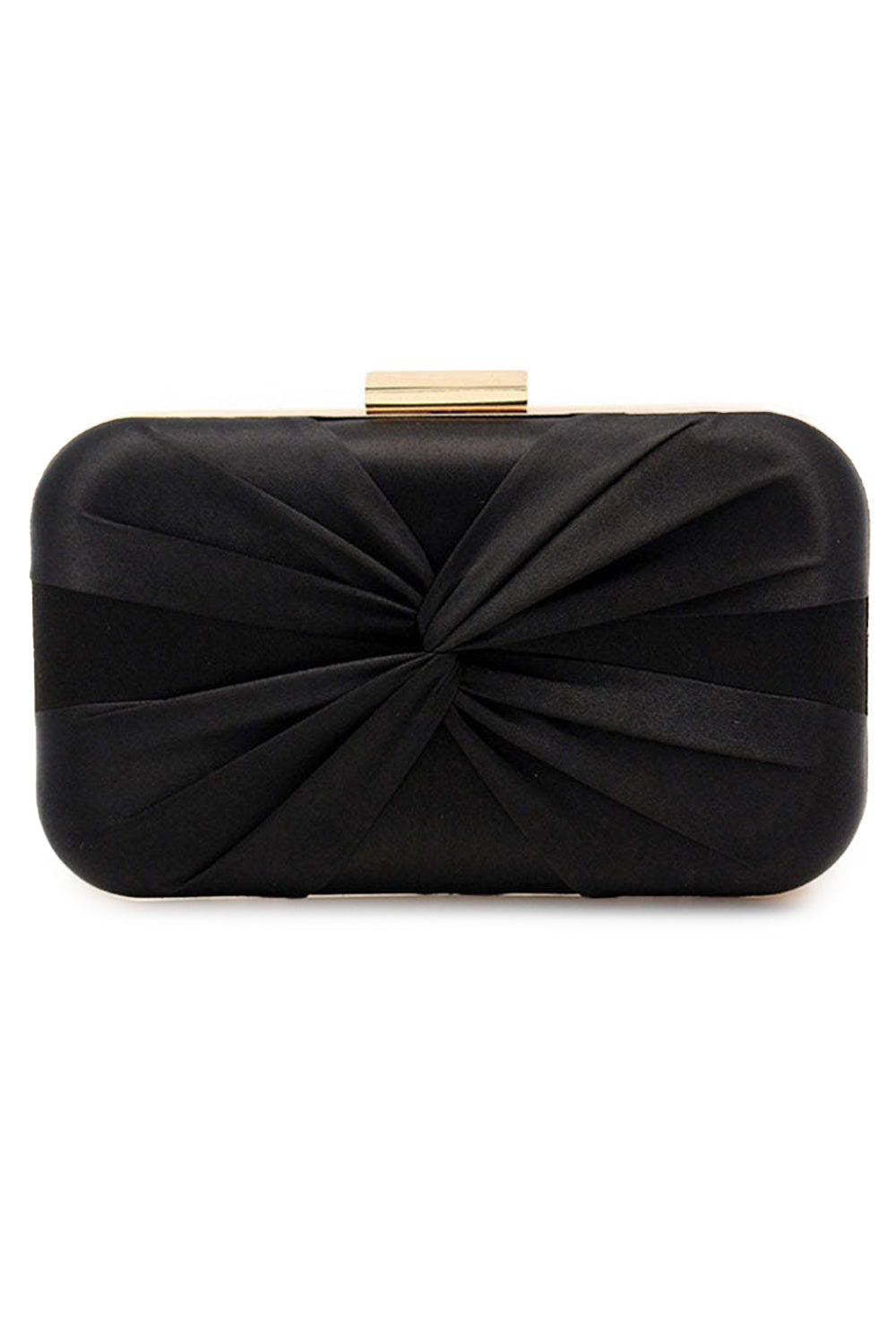 Klassische Clutch mit seidenartigem Verschluss