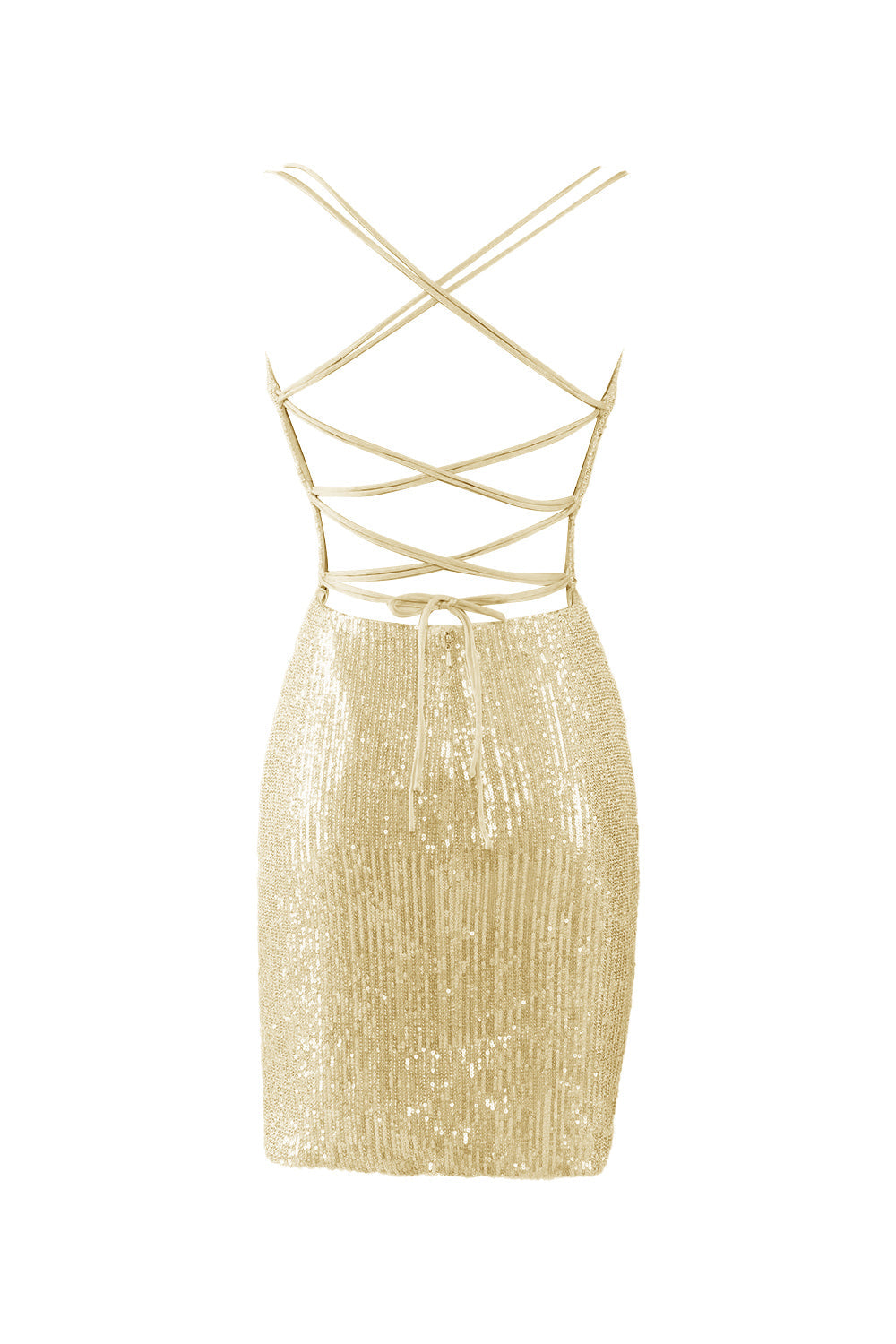 Nigella | Robe de soirée moulante à paillettes bleues et col en V