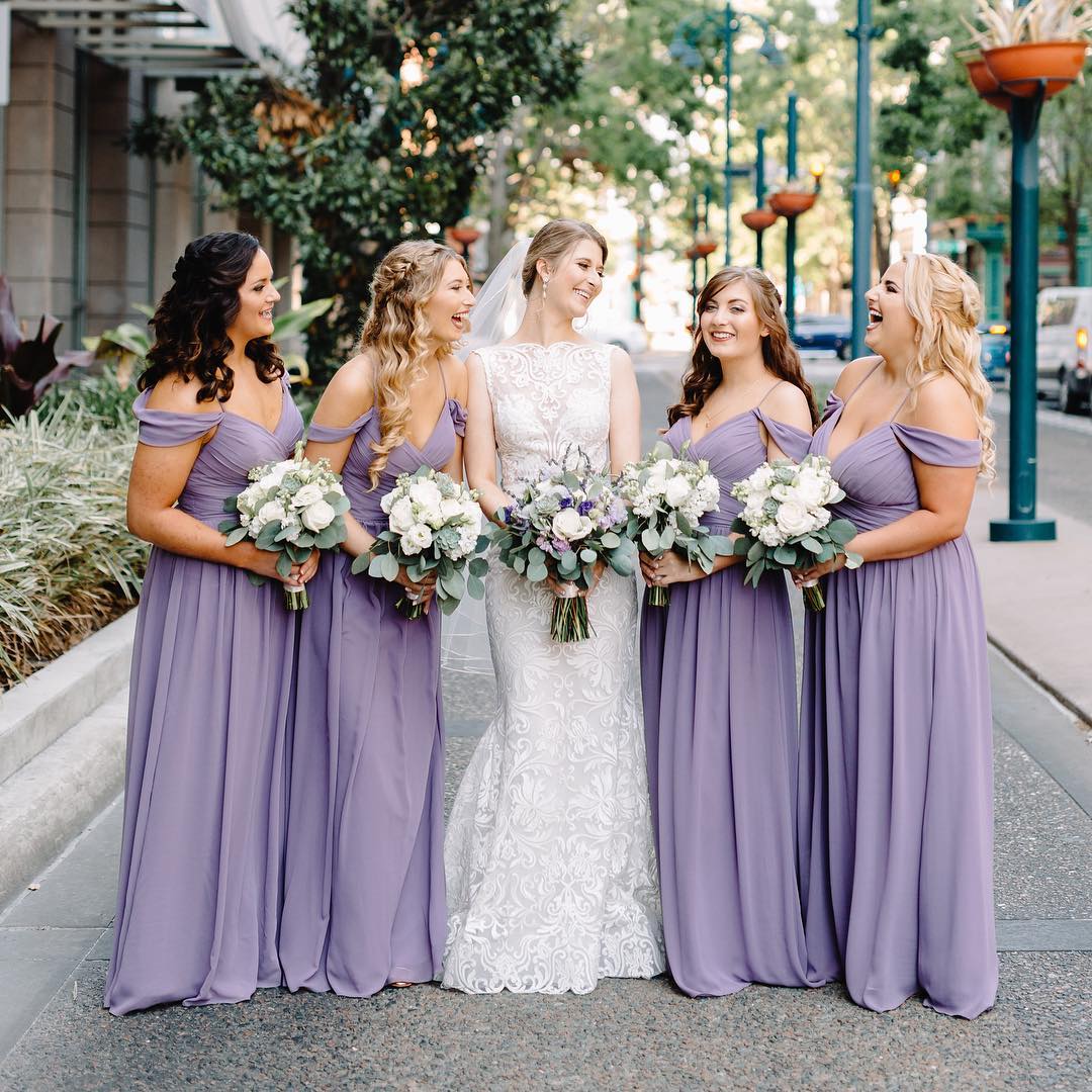 Purple Bridesmaid Dresses