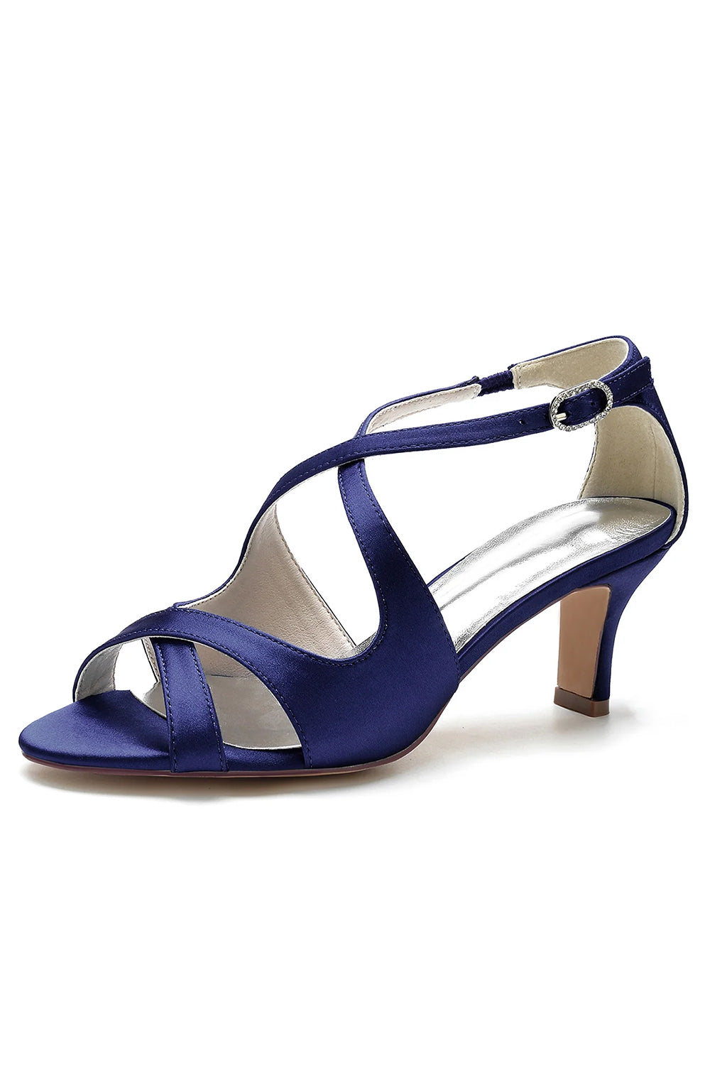 Asymmetrische Riemchenpumps mit Schnalle und einem Riemen